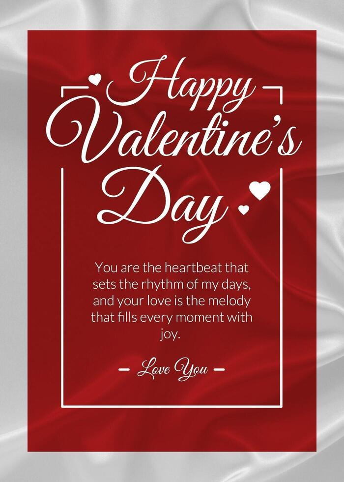 Valentine's Day Greeting Card template