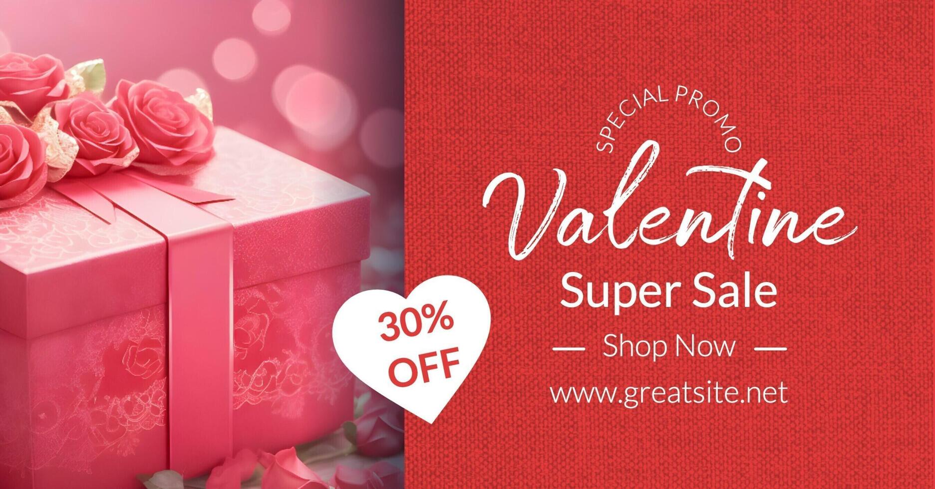 Valentine's Day Sale Facebook Ads template