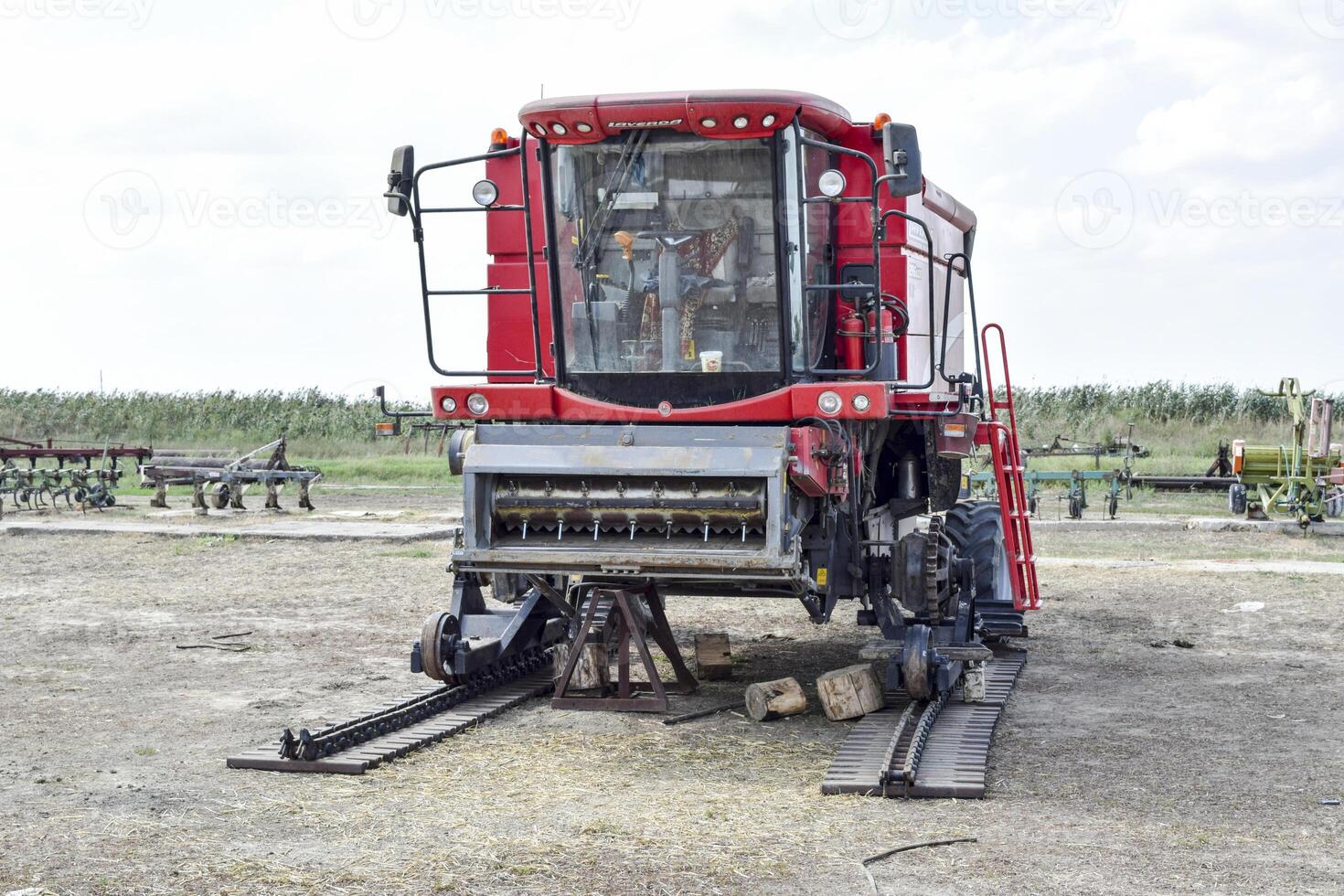 combinar cosechadoras. agrícola maquinaria. foto