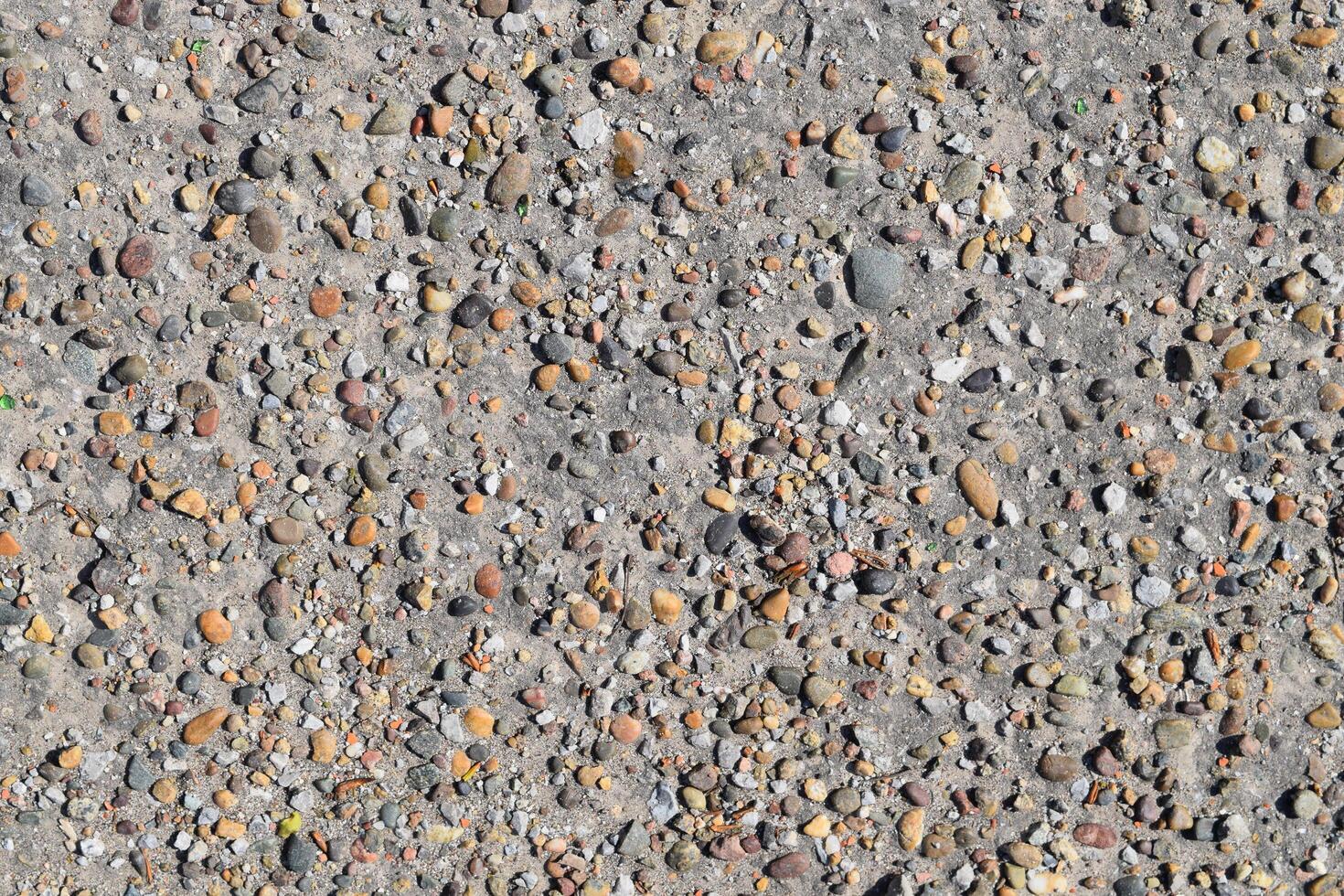 Pellet in old asphalt photo