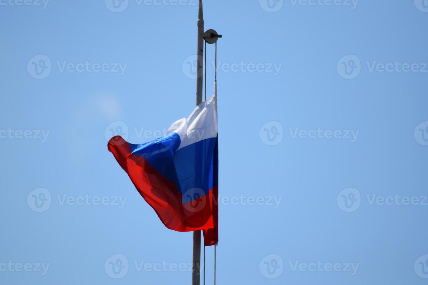 The fluttering flag of Russia. photo
