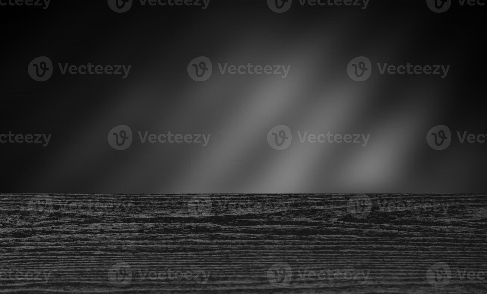 Dark wooden table for product display montage photo