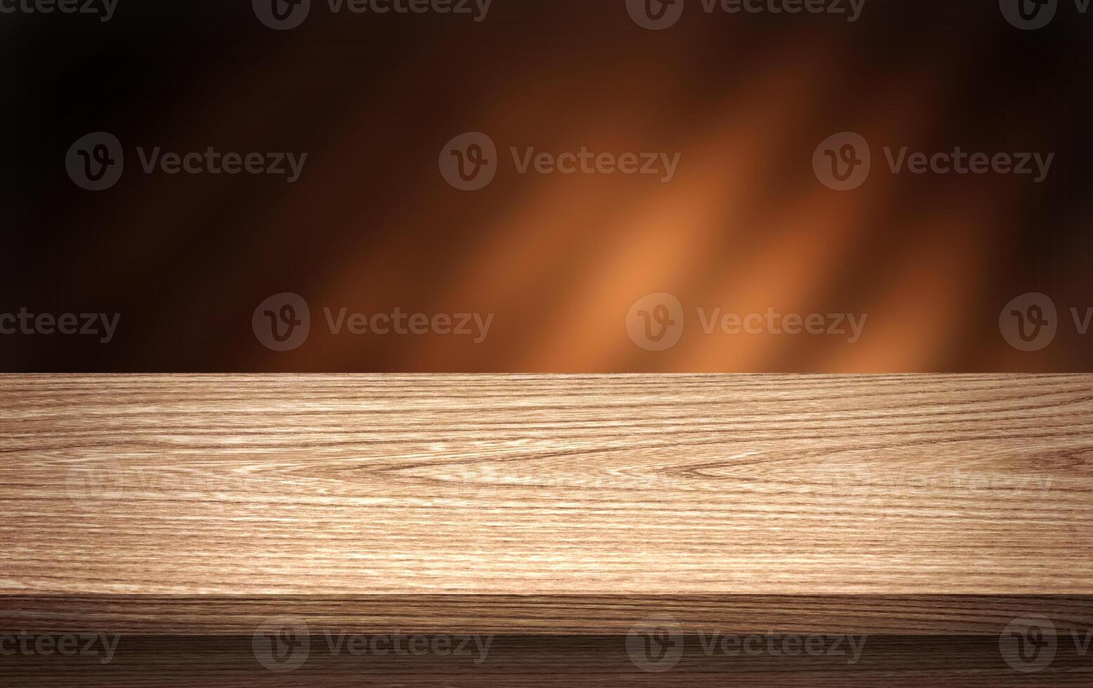 Wooden table for product display montage photo