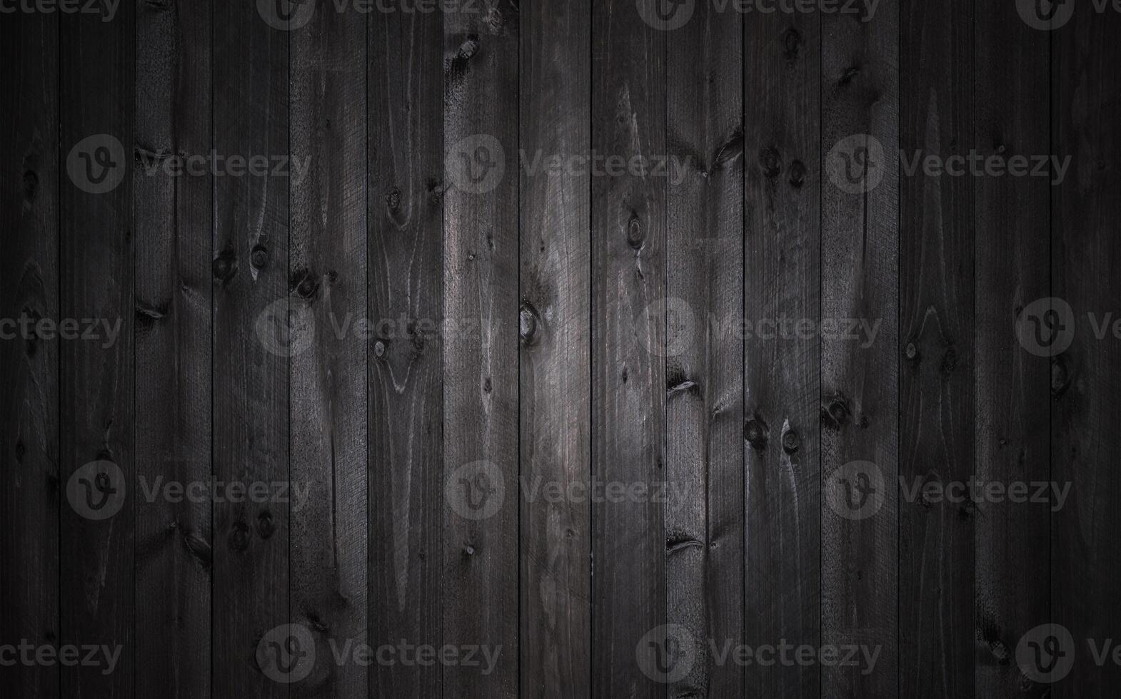 Dark wood background, black texture photo