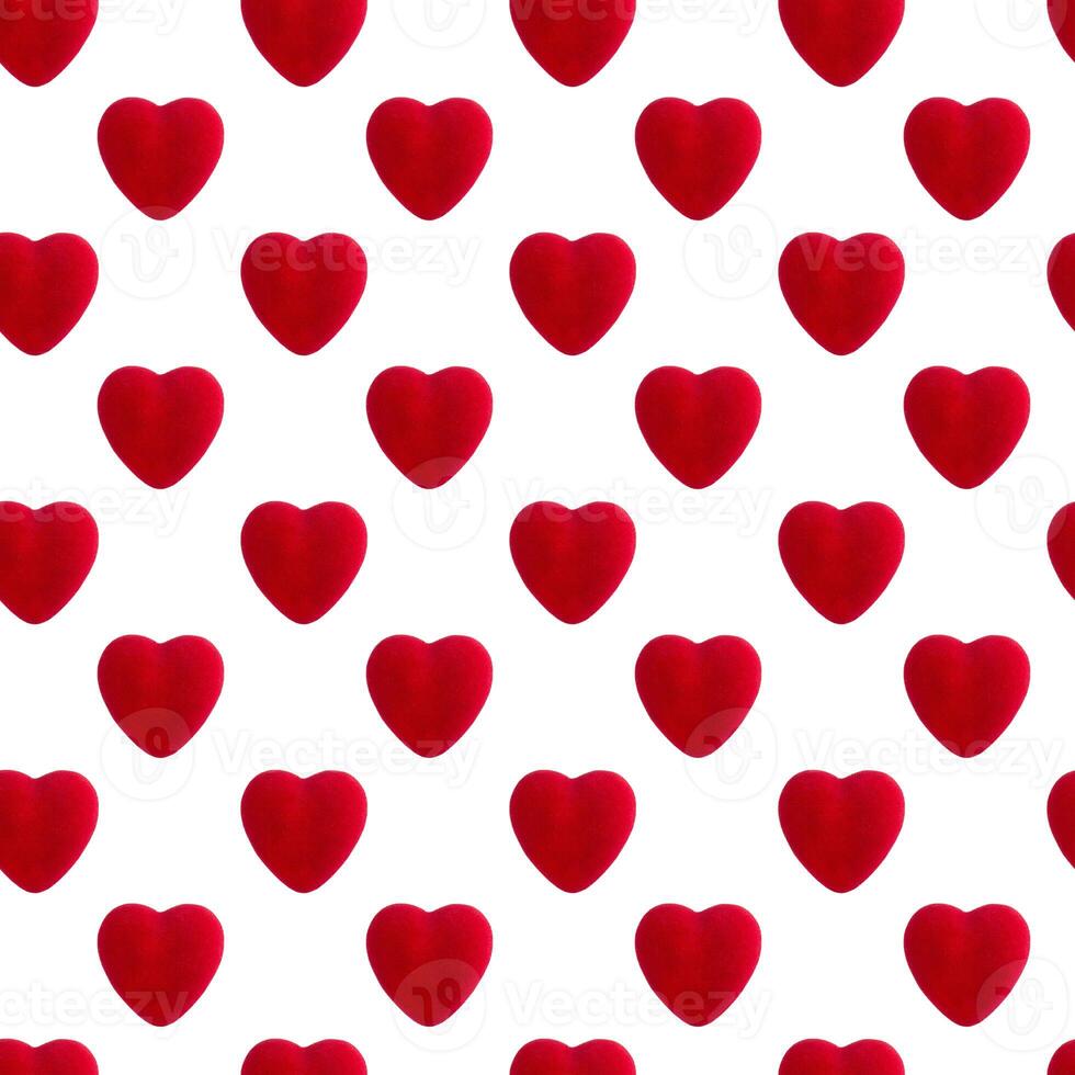 Red velvet heart seamless pattern photo