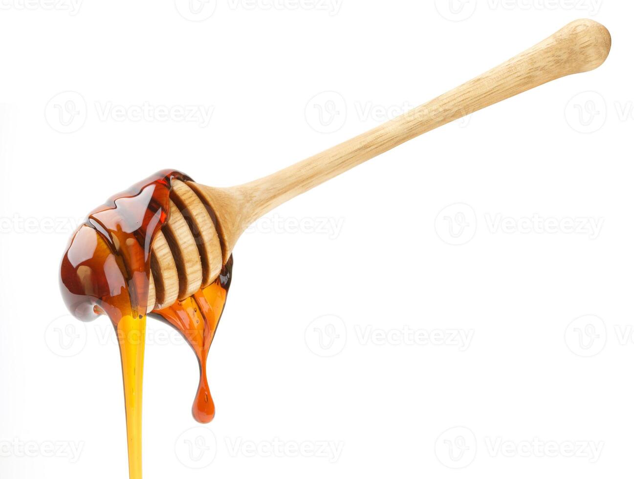 Honey stick isolated on white background photo