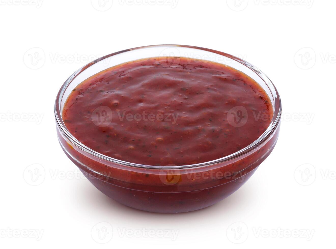 Cranberry sauce isolated on white background photo