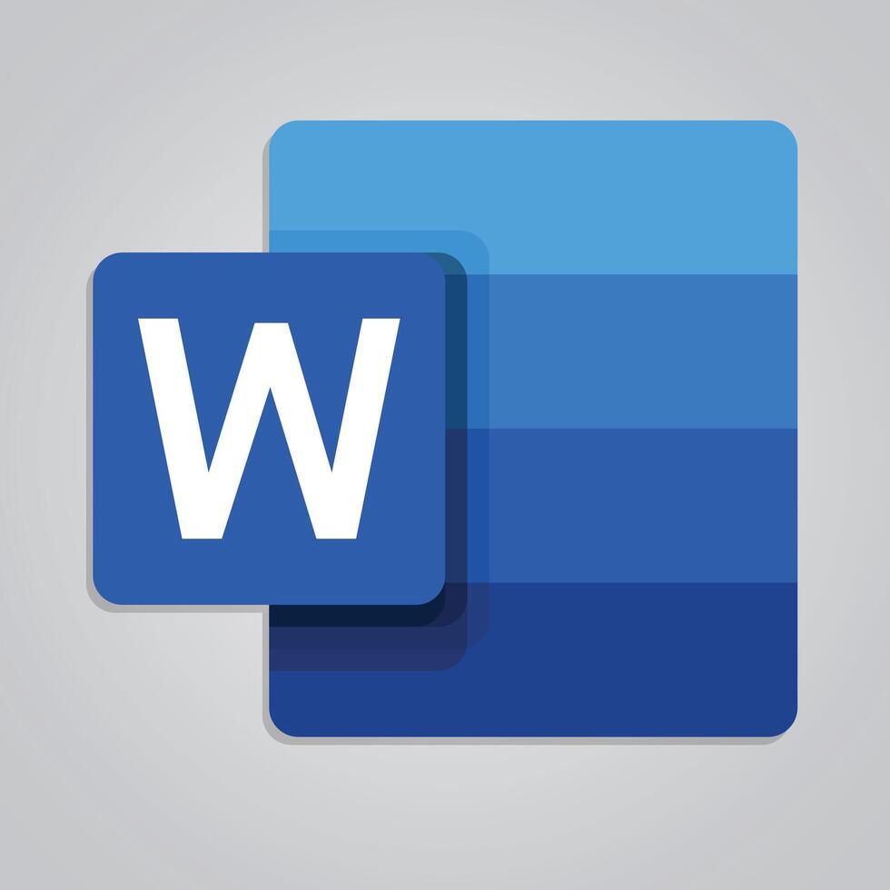 Microsoft Word, logo, Microsoft, icon, Vector Art