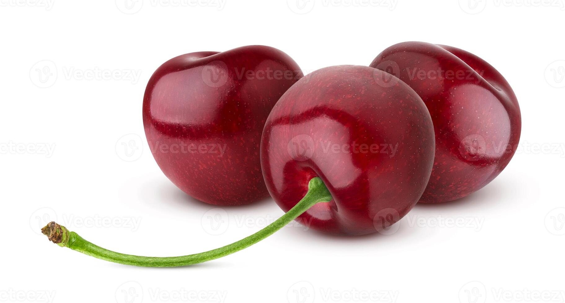 Cereza aislado en blanco antecedentes con recorte camino foto