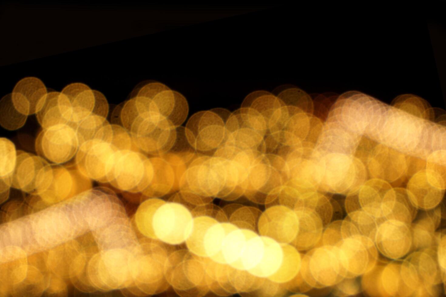Abstract blurred and bokeh of reflection lighting on black background. photo