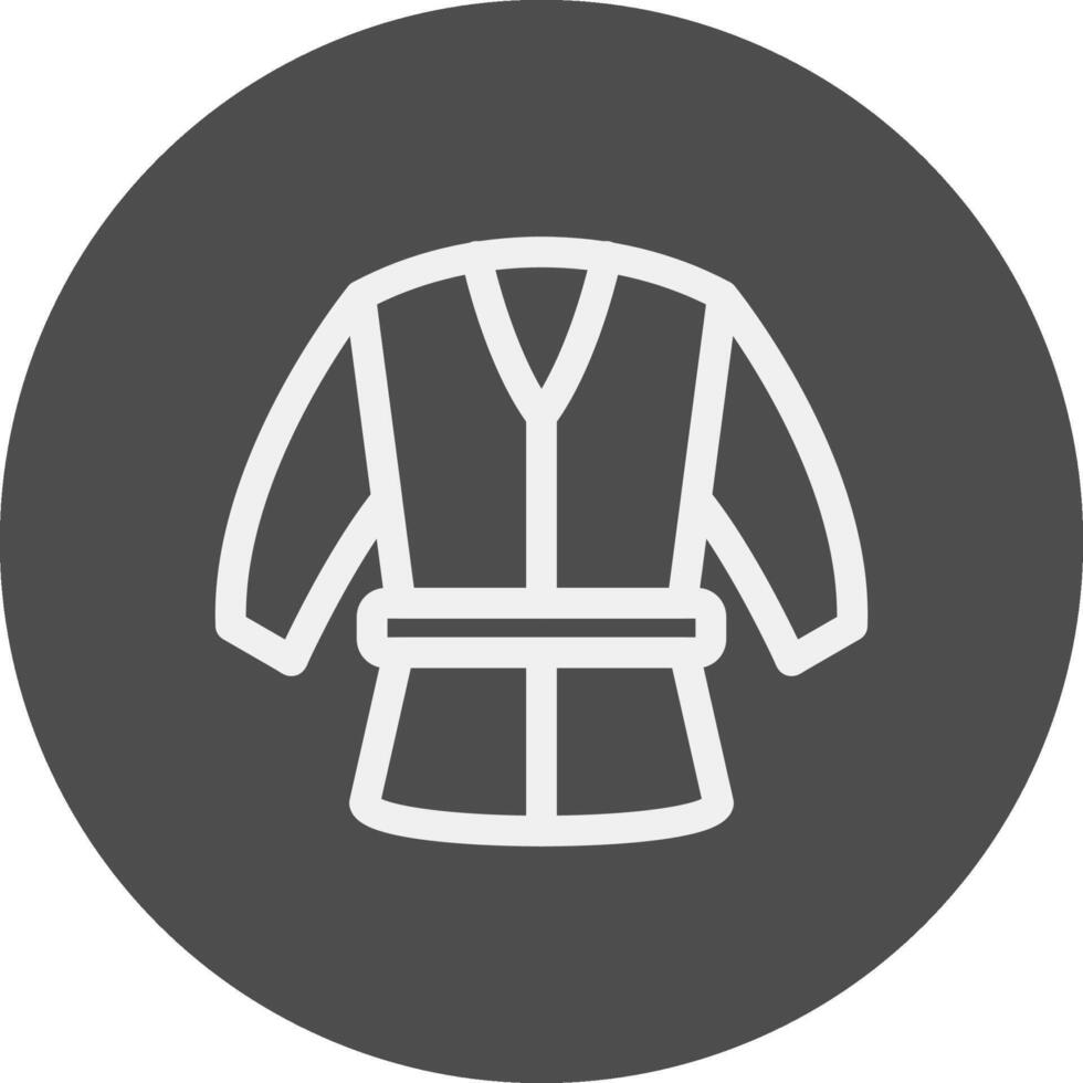 diseño de icono creativo de kimono vector