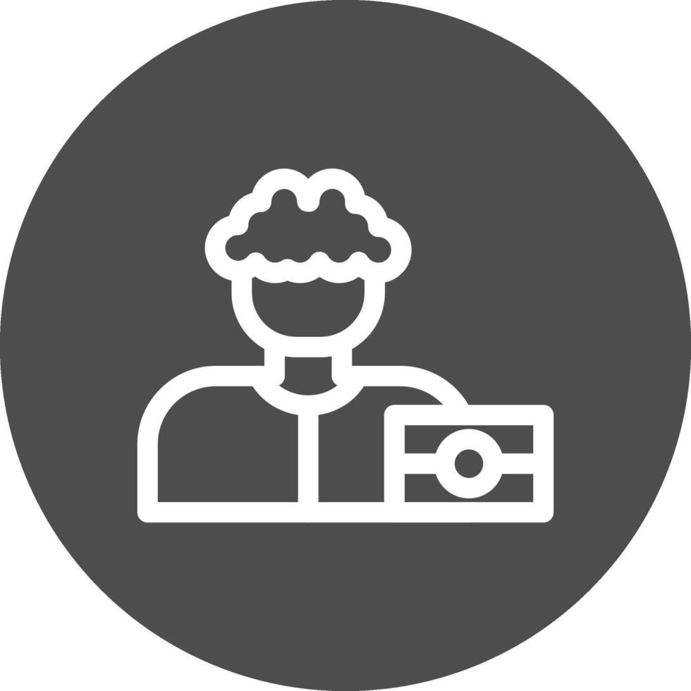 diseño de icono creativo de fotógrafo vector