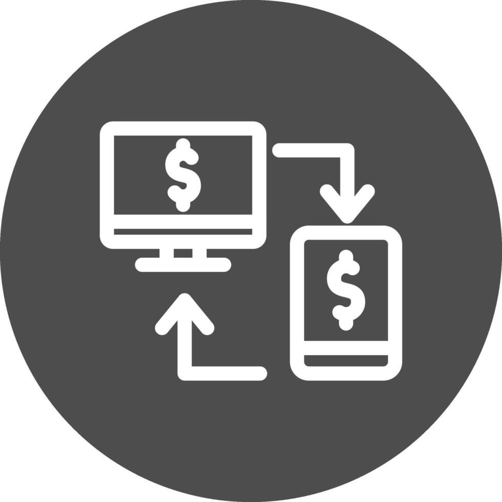 Online Transfer Creative Icon Design vector