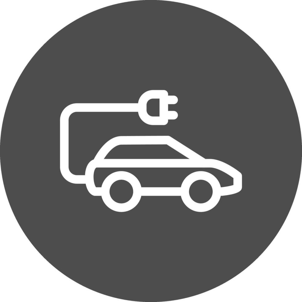 Electric Car Creative Icon Design vector