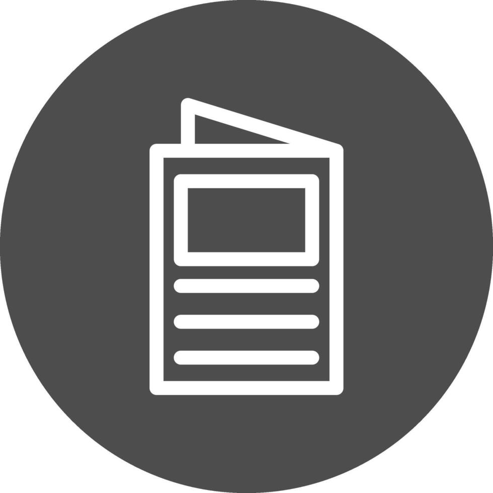 Brochure Creative Icon Design vector