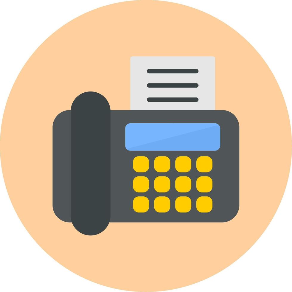 Fax Machine Vector Icon