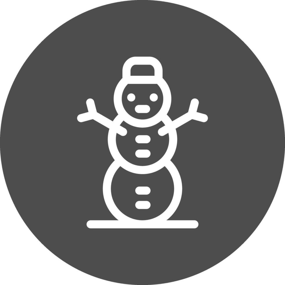 Snowman Creative Icon Design vector