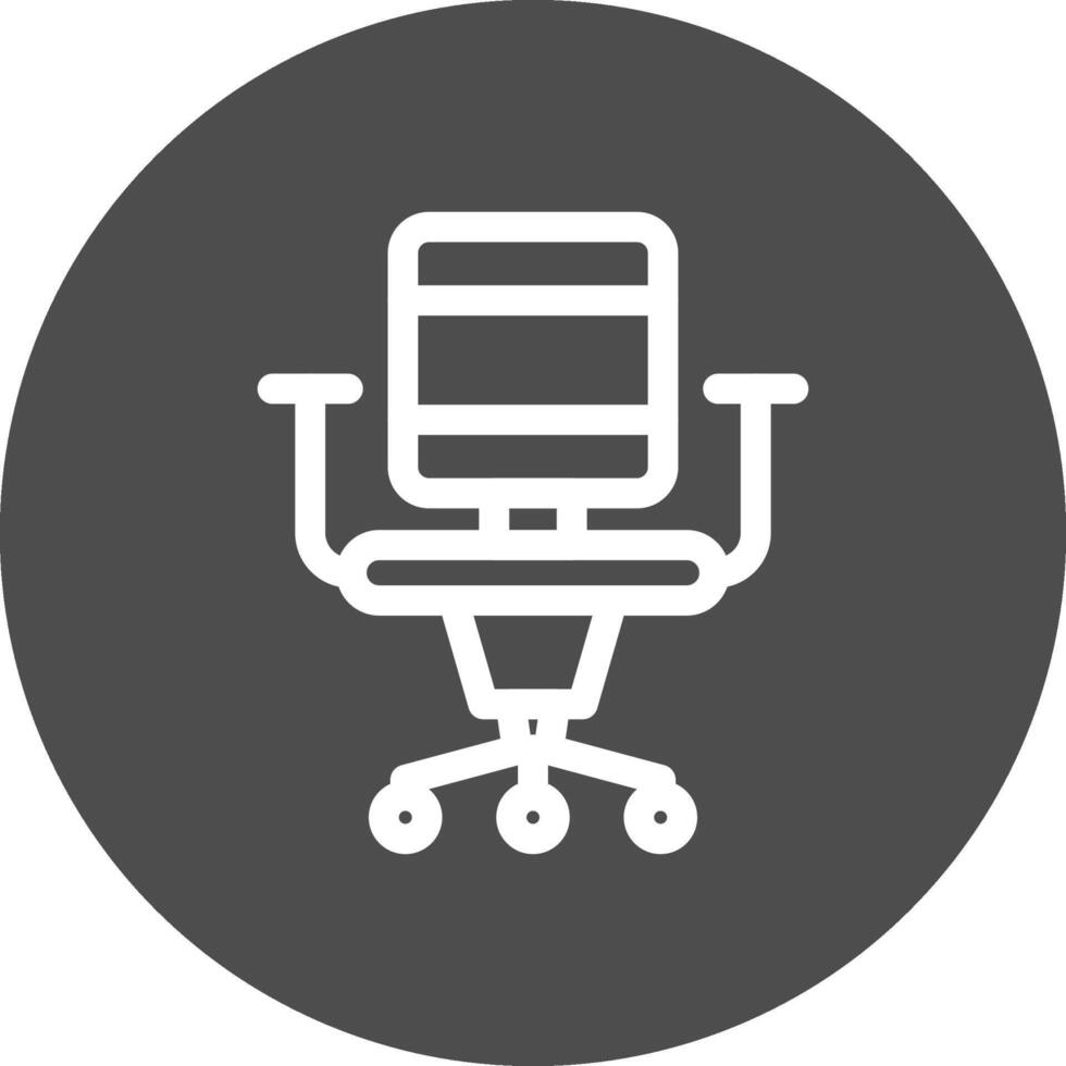 Office Chair Creative Icon Design vector