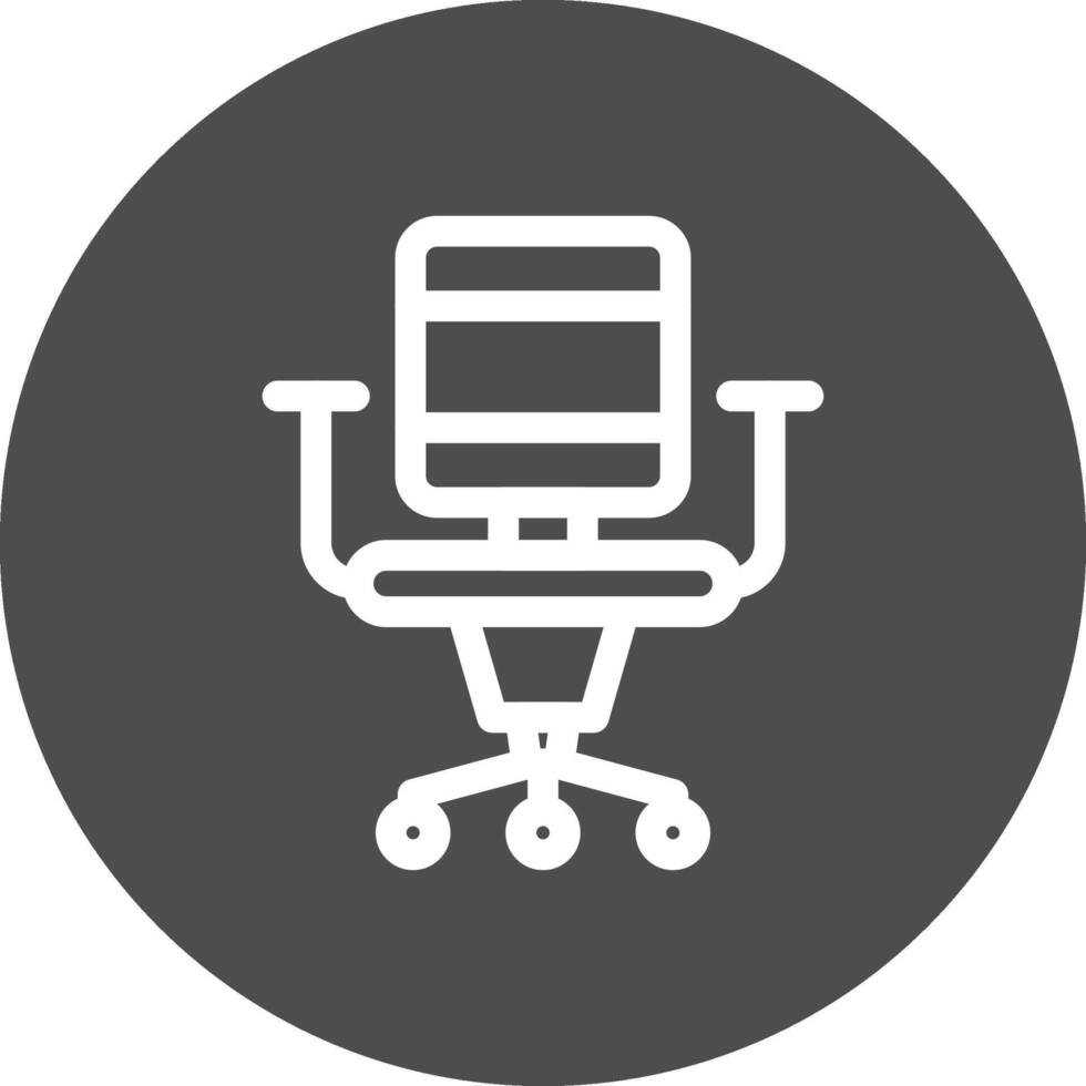 diseño de icono creativo de silla de oficina vector