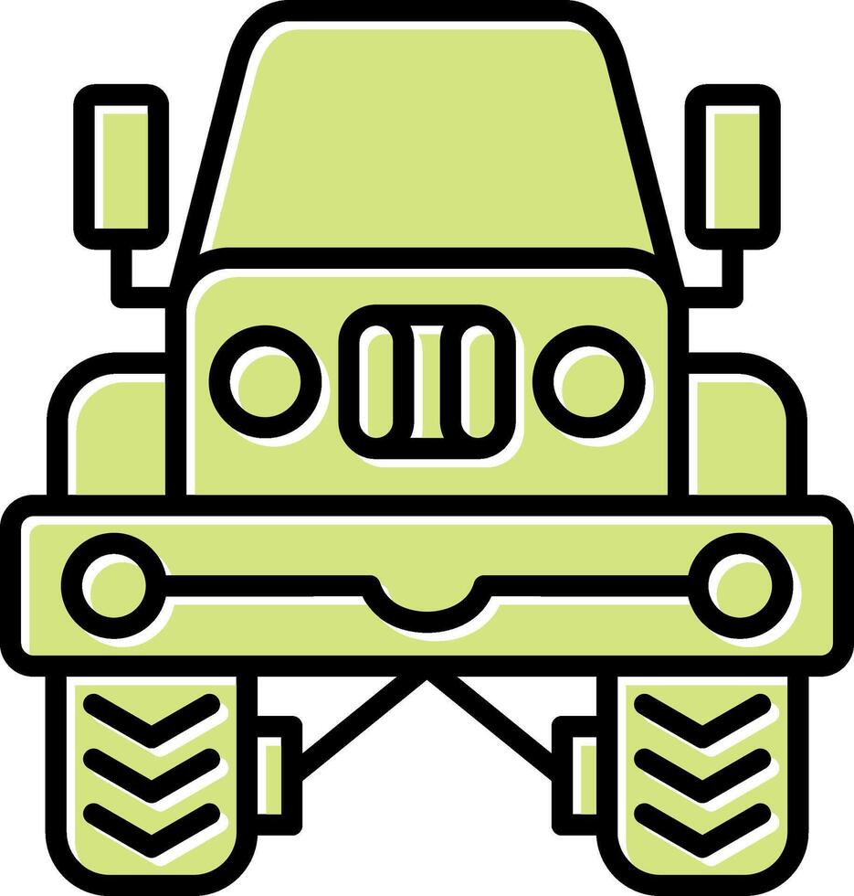 icono de vector de jeep