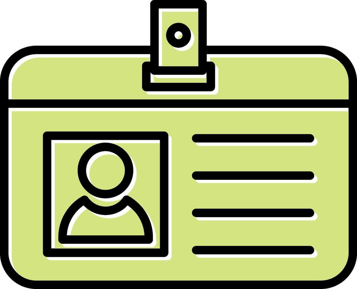 Identification Card Vector Icon