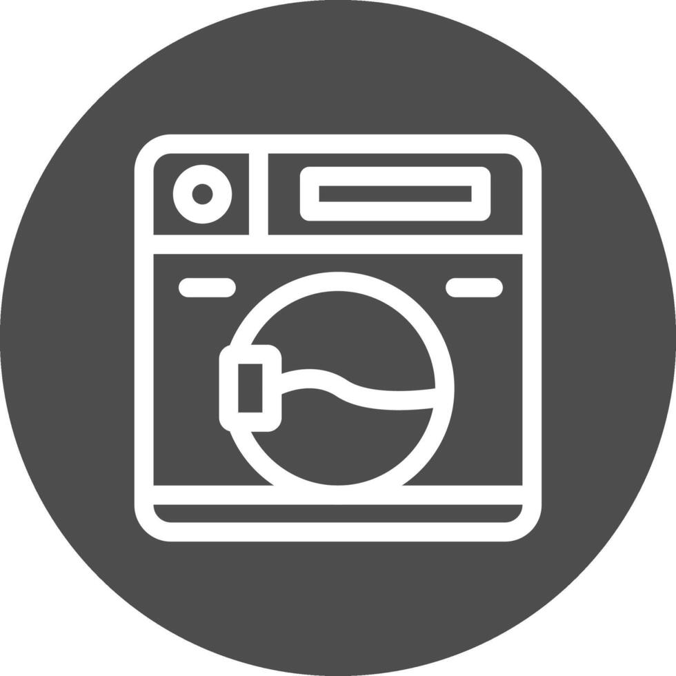 Washing Machine Creative Icon Design vector