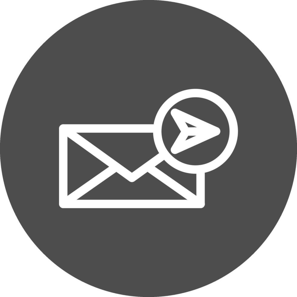 Send Mail Creative Icon Design vector
