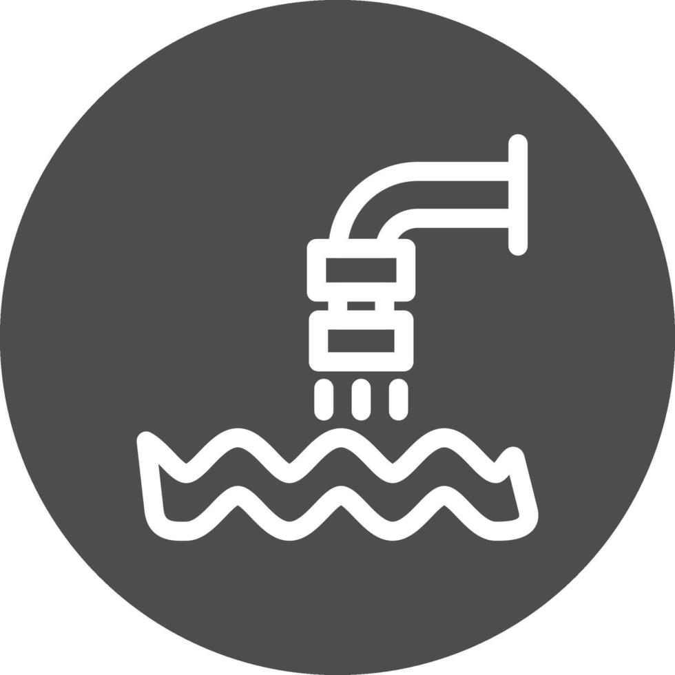 Waste Water Creative Icon Design vector