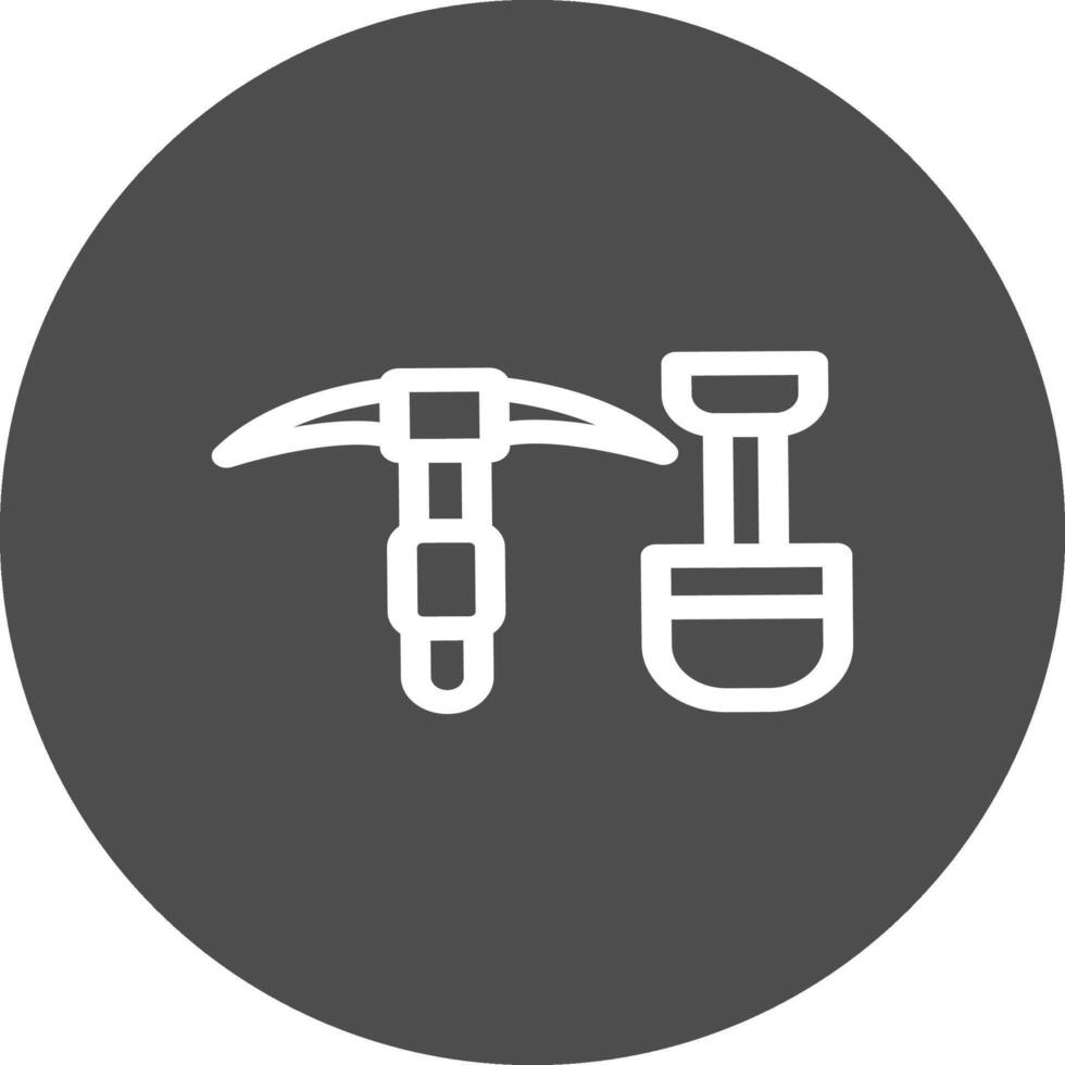 diseño de icono creativo de minería de materiales vector