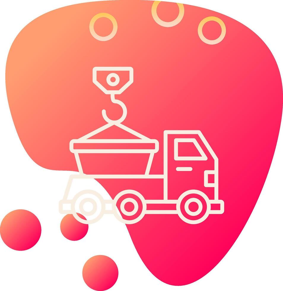 Skip Truck Vector Icon