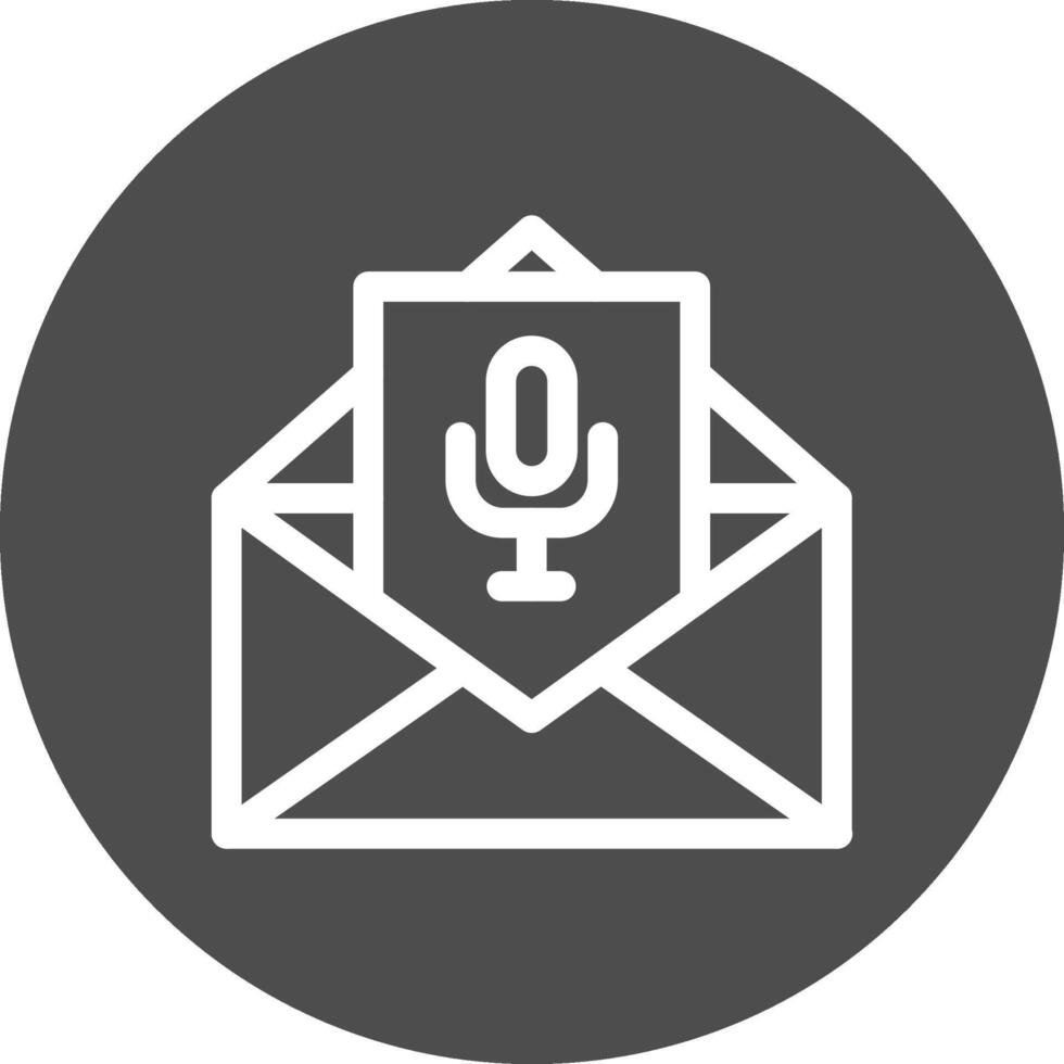 Voice Email Creative Icon Design vector