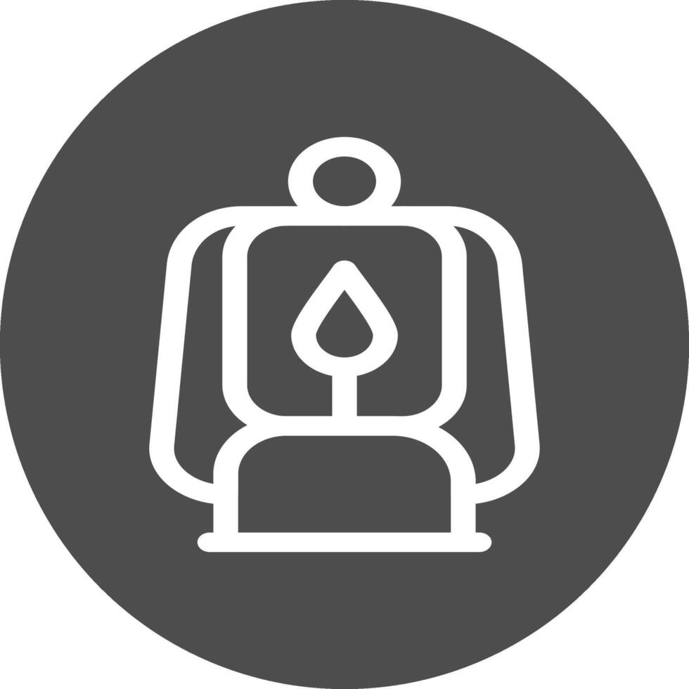 Oil Lamp Creative Icon Design vector