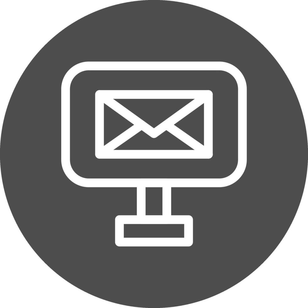 Digital Email Creative Icon Design vector