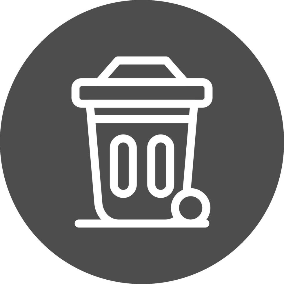 Dustbin Creative Icon Design vector