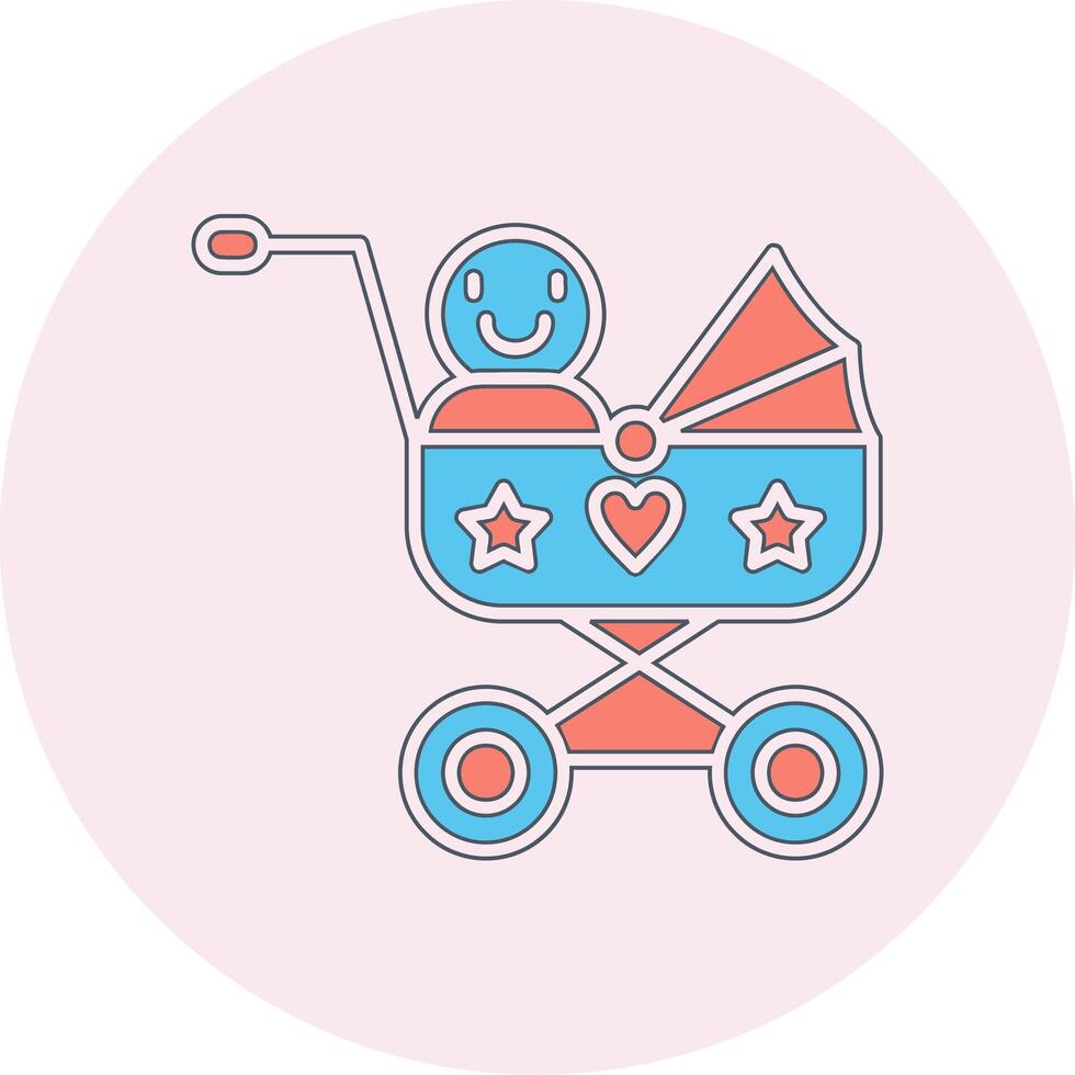 Baby Cart Vector Icon