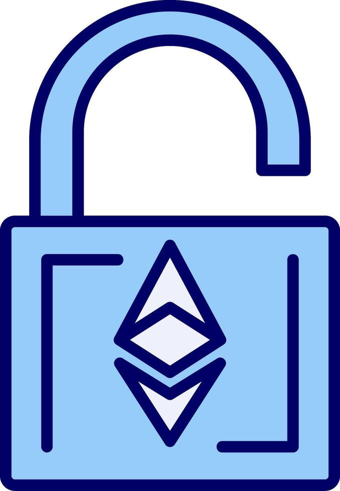 Ethereum UnLock Vector Icon