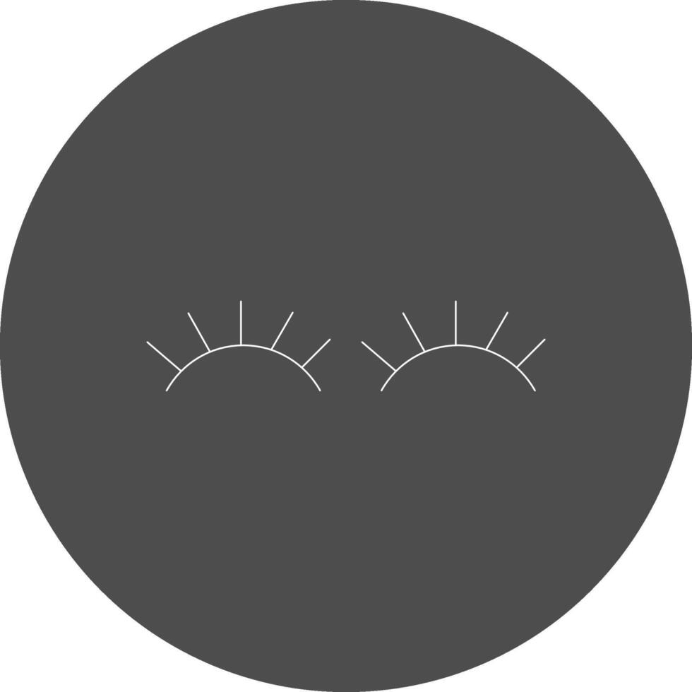 Eyelashes Creative Icon Design vector