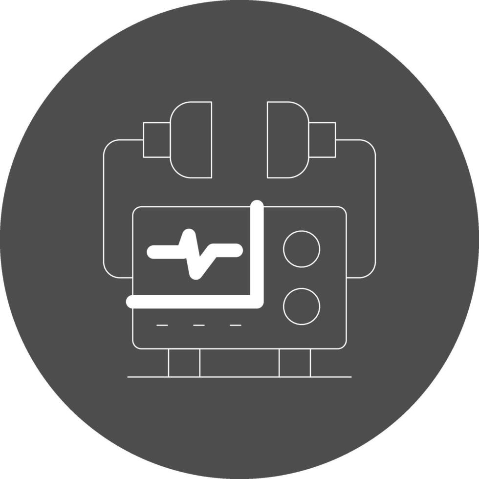 Defibrillator Creative Icon Design vector