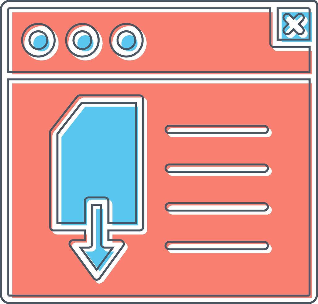Page Download Vector Icon