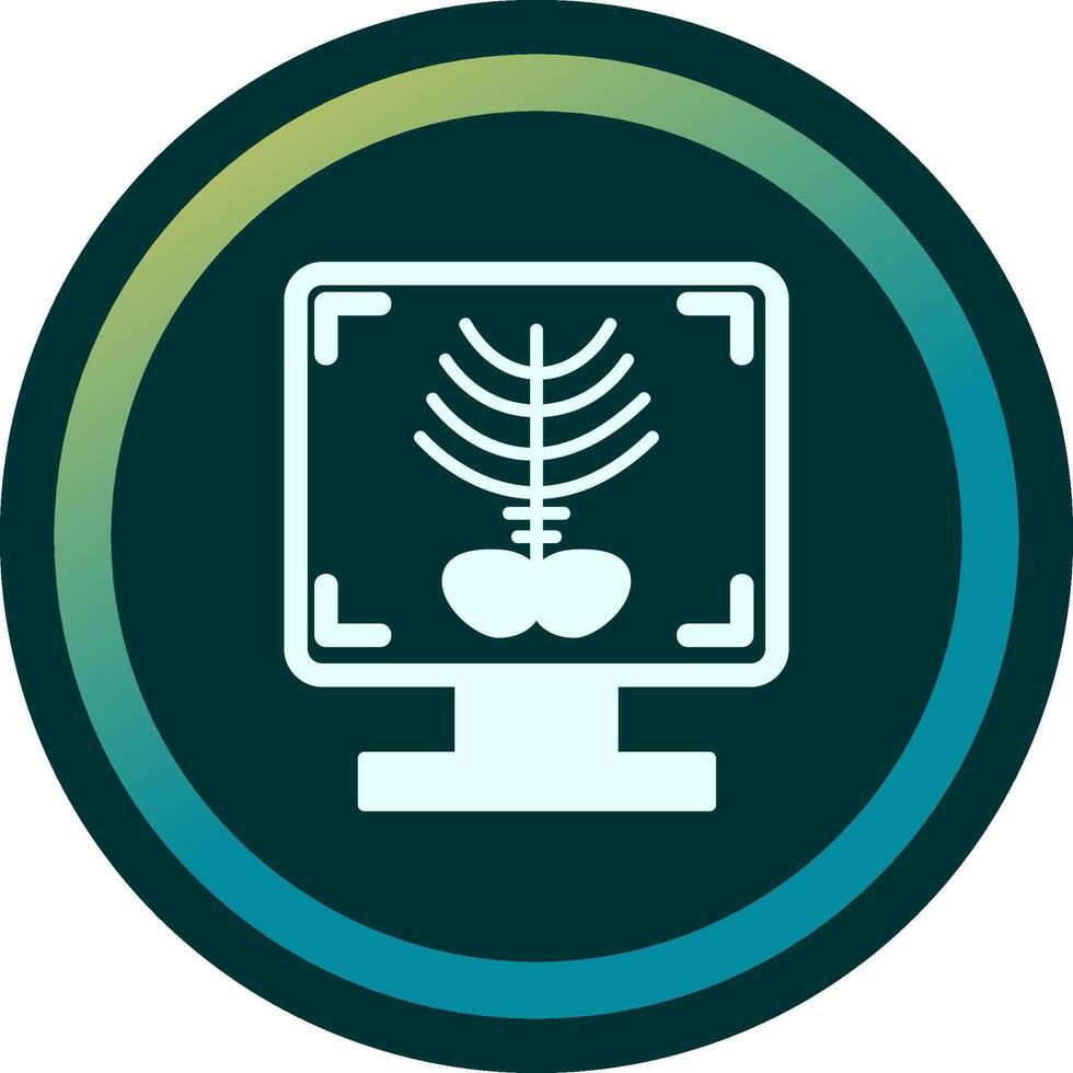 X-ray Bone Vector Icon