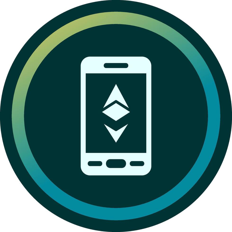 Ethereum Smartphone Vector Icon