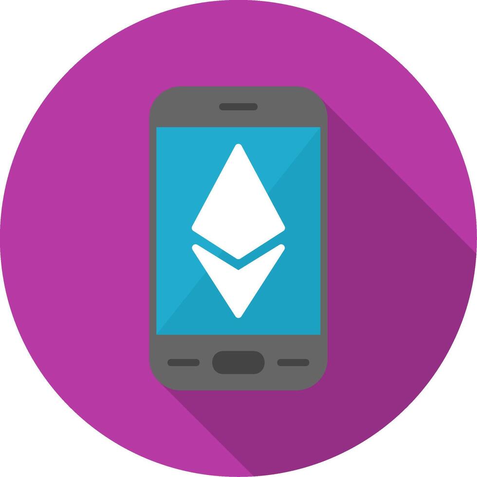 Ethereum Smartphone Vector Icon