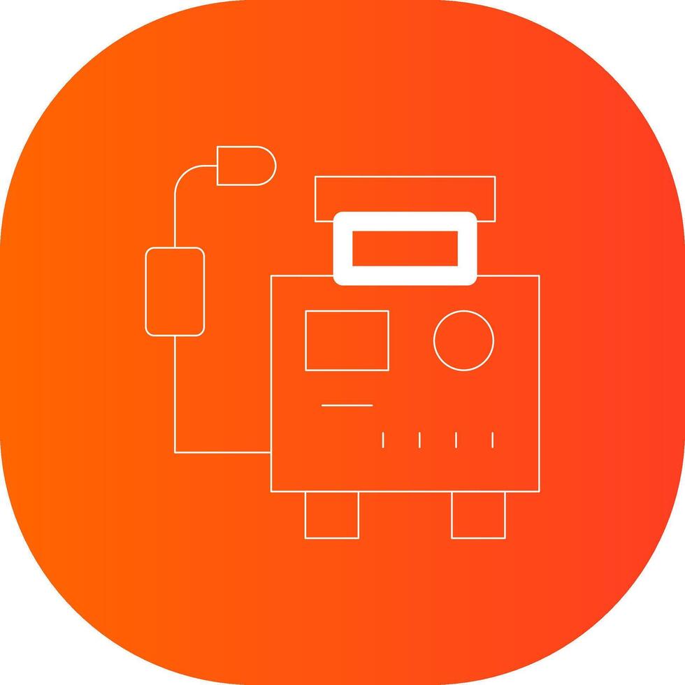 Welding Machine Creative Icon Design vector