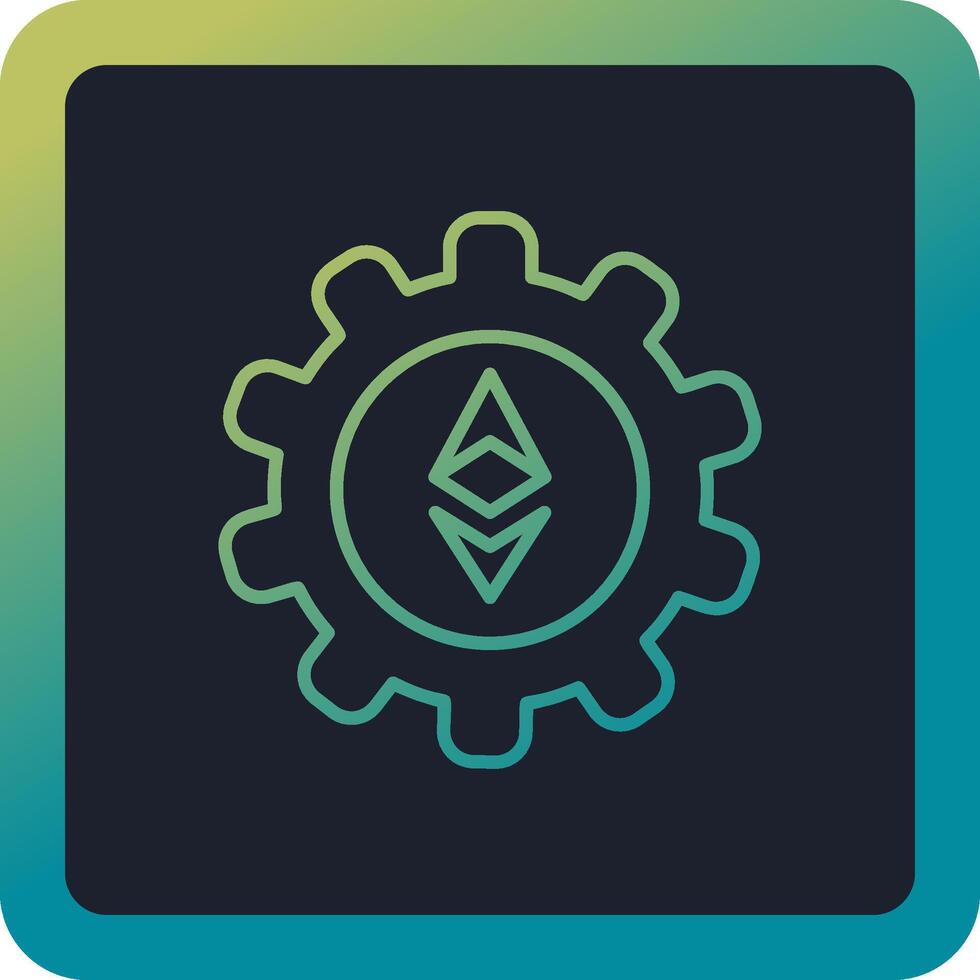 Ethereum Setting Vector Icon