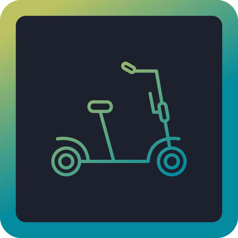 Kick Scooter Vector Icon