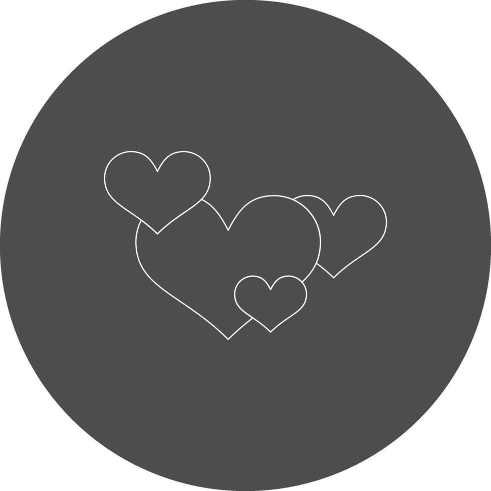 diseño de icono creativo de corazones vector