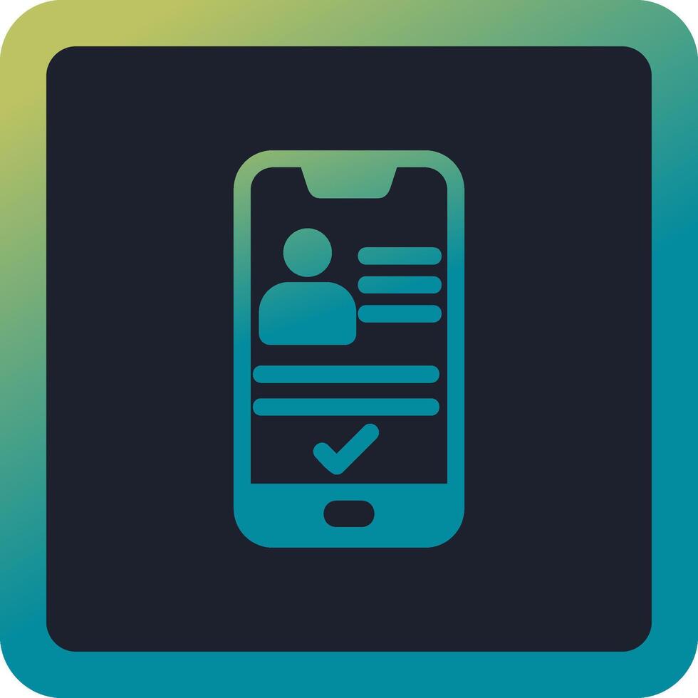 Smartphone Id Vector Icon