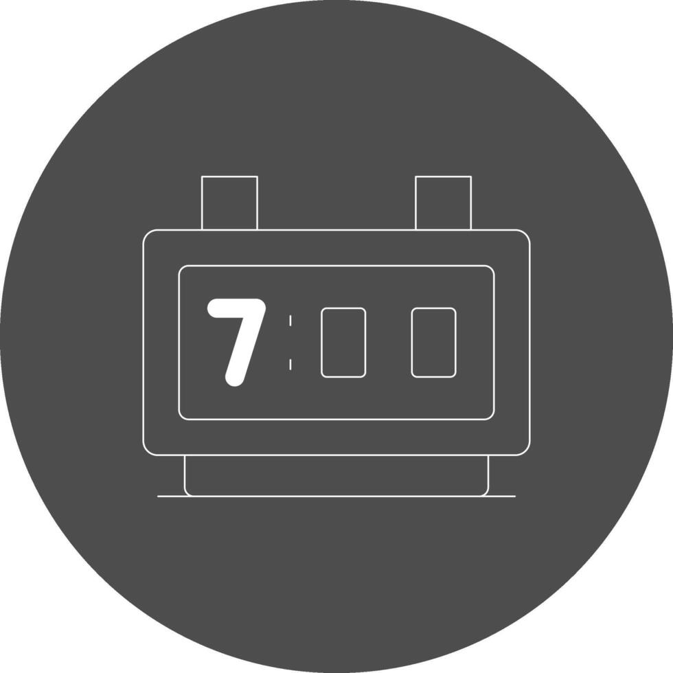 Digital Clock Creative Icon Design vector