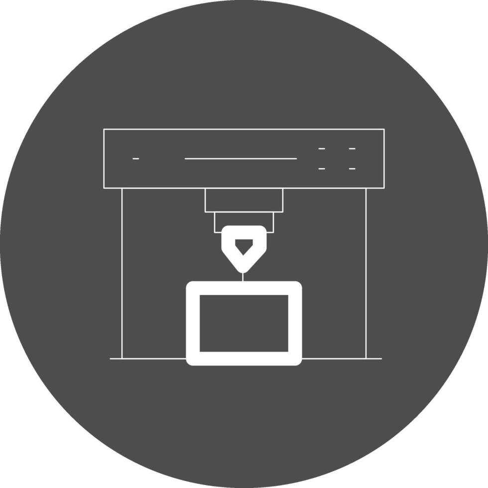 3d Printer Creative Icon Design vector