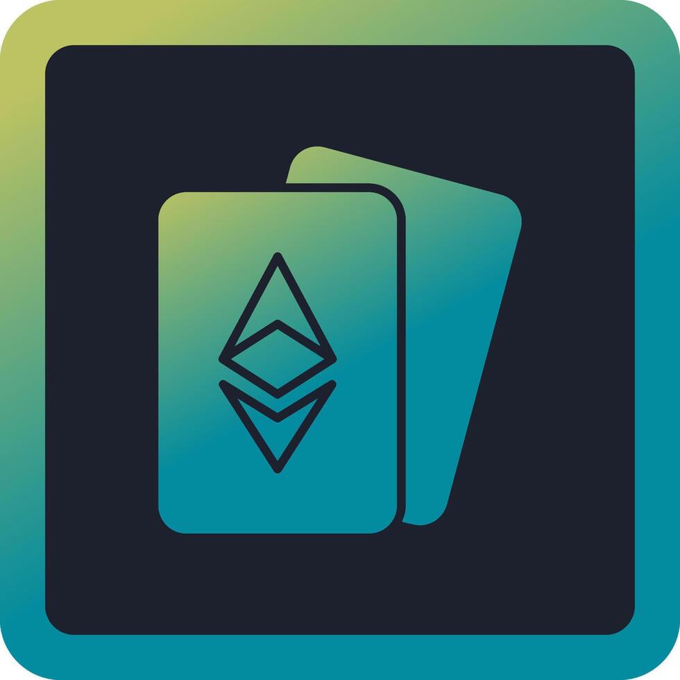 Ethereum Cards Vector Icon